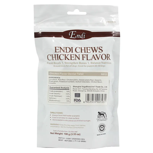 Natural Eco perro cuero crudo sin sabor a pollo a granel <span class=keywords><strong>Chow</strong></span> Twist Strip perro trata aperitivos para mascotas perro FoodStick - Product Image 6