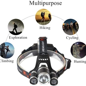 Lampe frontale LED rechargeable par USB, portable, haute puissance, étanche, pour la chasse, la randonnée, les situations d'urgence, le travail en extérieur - Product Image 2