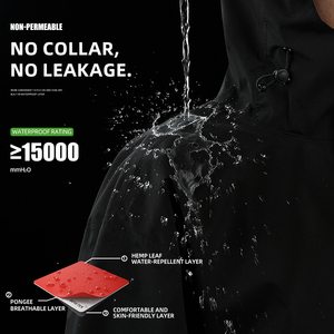 Ensemble imperméable unisexe <span class=keywords><strong>en</strong></span> polyester pongé pour adulte, avec logo personnalisé, léger, réutilisable, à capuche, tendance - Product Image 4