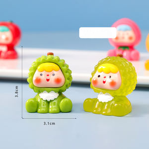 Fruit lumineux Cub 3D résine pendentif mignon Grain bijoux à bricoler soi-même porte-clés petits ornements de bureau ou jouer poupées modèle modèle - Product Image 4
