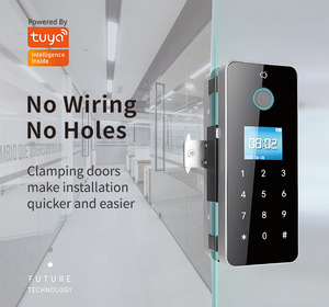 Kỹ Thuật Số tuya điện tử kiểm soát truy cập trượt Glass Door khóa App Thẻ key an ninh Kỹ Thuật Số vân tay thông minh Glass Door Lock - Product Image 6