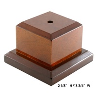 Plateau de tête gravé noir mat, taille personnalisée, placage de bois de rose brillant, finition cerise, support de Base en bois