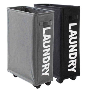 Foldable Home Corner Bin Waterproof Sorter and Organizer Dirty <strong>Laundry</strong> <strong>Basket</strong> Rolling Slim <strong>Laundry</strong> <strong>Basket</strong> - Product Image 1