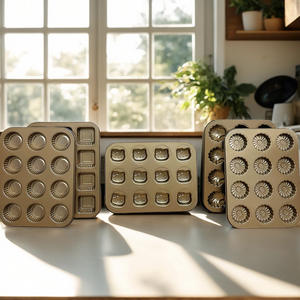Moules à donuts antiadhésifs pour usage domestique, plateaux de cuisson créatifs pour <span class=keywords><strong>mini</strong></span>-gâteaux et biscuits, outils de cuisson durables en acier au carbone - Product Image 2