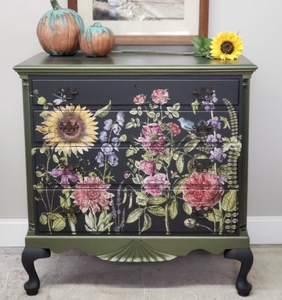 Coiffeuse française brossé des tutoriels DIY et peint sur mesure meubles autocollant de transfert sec - Product Image 1