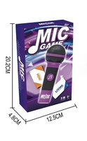 Nouveau produit transfrontalier : Jeu de cartes en carton amusant pour toute la famille, avec le jeu de la carte surprise et le jeu de capture du micro pour les chanteurs désastreux