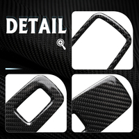 Pour Porsche 992 911 Turbo S Carrera Targa 4S GTS GT3 RS Dakar 2020 + couvercle de panneau de commutateur de lève-vitre accessoires en Fiber de carbone sec