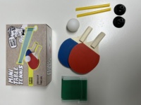 Mini jeu de ping-pong extérieur et intérieur jeu de raquette de tennis de table en bois classique pour enfants et adultes jouet de bureau