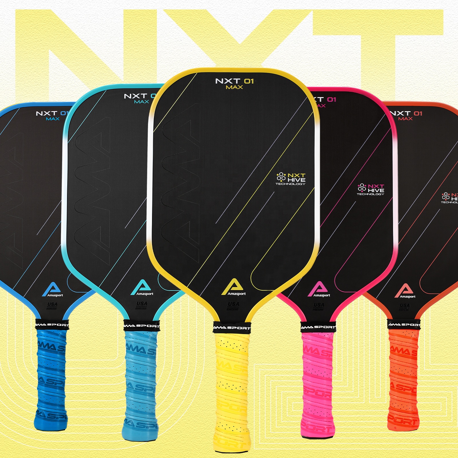 2024 AMASPORT NXT 01 MAX Pickleball Paddle - Customizable