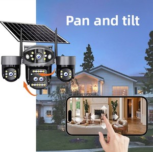 Vente directe d'usine, caméra solaire WiFi PTZ <span class=keywords><strong>sans</strong></span> <span class=keywords><strong>fil</strong></span>, étanche IP66, audio bidirectionnel, sécurité extérieure, caméra CCTV solaire avec carte SIM 4G - Product Image 2