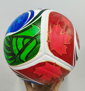 Ballons de football cousus à la machine en PVC/PU, taille 5, avec logo personnalisé, populaires dans le monde entier, durables, pour la Coupe du Monde 2026 - Product Image 3