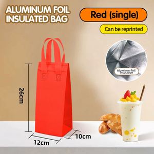 Custom Printed Recyclable UV Coated Insulated Non-Woven Cooler Tote Bag Flexiloop Handle SY Brand Guangdong Made <b>Food</b> <b>Beverage</b> - Product Image 3