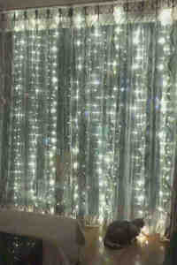 3m x 3m 300L 2835 LED USB Control remoto cortina de Navidad luces de pared gran Hada Aplicación de teléfono para decoración del hogar iluminación de vacaciones - Product Image 6