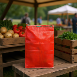 Sac en filet tissé PP BAGLEADER, écologique et jetable, pour l'emballage des légumes, des fruits, du riz et des aliments - Product Image 2