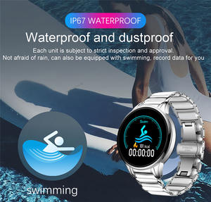 <span class=keywords><strong>Montre</strong></span> intelligente <span class=keywords><strong>LIGE</strong></span> Écran tactile complet Fitness Grand cadran Montres numériques LED en acier inoxydable pour hommes <span class=keywords><strong>Montre</strong></span>-bracelet de sport multifonctionnelle Intelligente - Product Image 4