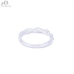 Anillo Entrelazado con Diseño Cruzado Hueco, de Moda y Muy Popular, Joyería Fina de Oro Sólido de 18K con Diamantes Naturales Reales, Anillo de Boda para Mujer - Product Image 5