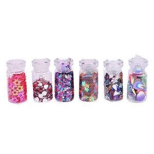 Colle gouttes de cristal OEM 24 couleurs pour le bricolage, activateur de colle, pâte à modeler verte et slime avec lueur magique, paillettes magiques colorées foncées - Product Image 1