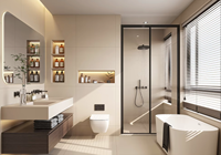 Servicio de Diseño de Baños de Lujo, Diseño Profesional de Baños, Decoración Integral con Renderizado 3D y Suministro de Materiales