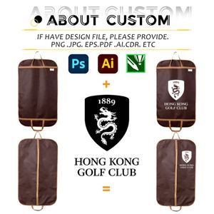Bolsas de Ropa Personalizadas al por Mayor, Bolsa de Lujo para Prendas con Logotipo Personalizado, Portátil, Plegable, Impermeable, Antipolvo, de Tela No Tejida para Trajes - Product Image 3