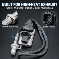 Capteur NOx 4326864 5WK96750C, oxyde d'azote, 24V, 4 broches, pour moteur diesel Cummins ISC ISL ISB Euro VI, système SCR, montage direct