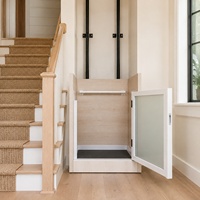 Ascenseur de villa semi-enclos sur plateforme, personnalisé pour les habitations privées à plusieurs étages