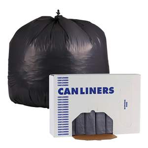 Poubelles industrielles Boardwalk de 45 gallons, 1,3 mil, grises, 40 x 46, pour poubelles à déchets, 100/carton - Product Image 2