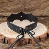 Bandeau Viking Vegvisir en cuir PU, Bandeau médiéval celtique, Coiffe LARP, Accessoires de costume pour Halloween, Cosplay, TV et Cinéma