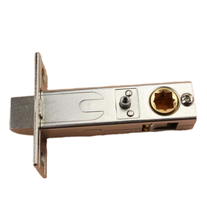 Accessoires de boulon à langue unique universel de petite serrure de <span class=keywords><strong>porte</strong></span> de toilette en cuivre pur avec <span class=keywords><strong>loquet</strong></span> tubulaire de 60mm pour ensemble de serrure - Product Image 1