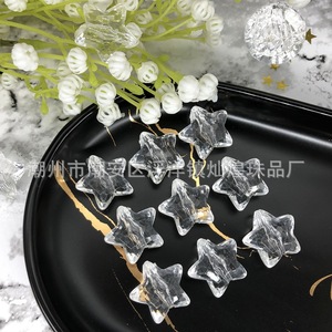 Transparent Acrylic Star <b>Beads</b> 3D Five Pointed Shape For Jewelry Making DIY Craft Materials Loose <b>Beads</b> Chaozhou Origin - Product Image 3