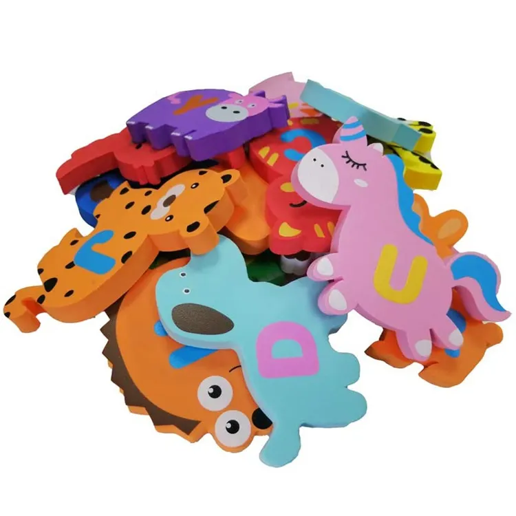 Eco-friendly Baby Kids Bath Toys Can Be Attached To The Wall EVA Foam Toys