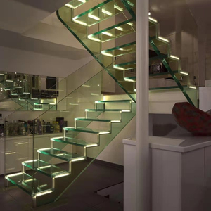 Plancher/Escalier <span class=keywords><strong>en</strong></span> <span class=keywords><strong>verre</strong></span> creux antidérapant avec éclairage LED et structure <span class=keywords><strong>en</strong></span> <span class=keywords><strong>verre</strong></span> feuilleté trempé - Product Image 4