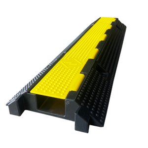 1 चैनल केबल रक्षक रैंप तारों की बिजली लाइनों एक्सटेंशन कॉर्ड कवर इनडोर के लिए - Product Image 1