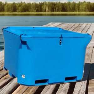 Bac isotherme en <span class=keywords><strong>plastique</strong></span> de 600 L haute capacité, extra large, pour le transport de fruits de mer - Product Image 4