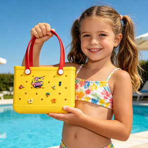 Bolsa de playa Eva para niños, impermeable, para la playa, piscina, vacaciones, decoración DIY, linda, con agujeros perforados. - Product Image 1