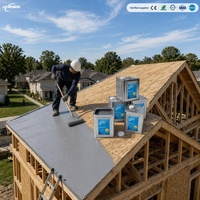 Revêtement imperméabilisant polyuréthane monocomposant pour toiture en bois, résistant aux UV, brossable à la main, matériaux d'étanchéité liquides sans joint