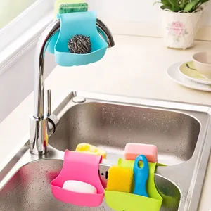 Creative Double Sink Caddy <b>Saddle</b> Style Kitchen Organizer Storage Sponge Holder <b>Rack</b> Eco-Friendly Multifunction Silicone Drain - Product Image 2
