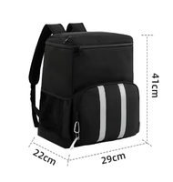 Sac de plein air portable multifonctionnel personnalisé en tissu Oxford 25L, résistant à l'eau, minimaliste, toutes saisons, avec compartiments