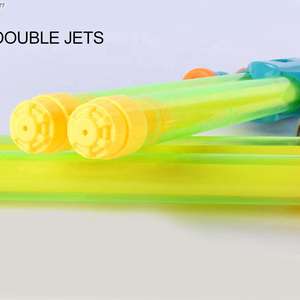 批发夏季户外泳池沙滩喷雾游戏玩玩具塑料双管水枪 - Product Image 3