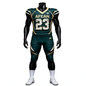 Wholesale Men American Football Jersey 100% Polyester for Fabric Heat-Transfer Printed Embroidered V-Neck Short Sleeve - Product Image 1