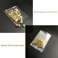 Middelgrote verzegelde matte doorschijnende frosted verdikte achteraf verzegelde verpakkingszak voor gebakken voedsel, gedroogd fruit, bloementhee, biscuit, suiker