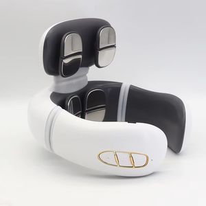 Masajeador eléctrico de cuello y hombros EMS de alta calificación, masajeador Cervical pulsante, alivia el dolor muscular - Product Image 1