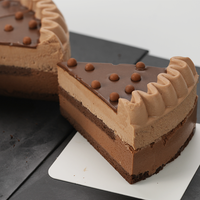 Gâteau Mousse au Chocolat Saveur Deep Love, Faible en Gras, Délicieux, de Haute Qualité, Transport Congelé Direct Usine, en Boîte