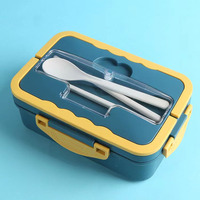 Offre Spéciale Livraison rapide Boîte en plastique gratuite Récipient alimentaire en paille de blé écologique Boîte à lunch isolée en plastique pour adulte de bureau