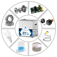 Nettoyeur ultrasonique multifonction 10L, équipement de laboratoire multifréquence pour le nettoyage, le mélange, l'extraction et l'émulsification