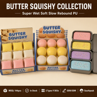 Southpeak Toy Butter Bread Squishy PU Foam Slow Rising Fidget Toys Squeeze Toy Stress Relief Toy Squishy Factory OEM Wholesale