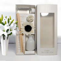Bonne qualité cérémonie à la main soulagement durable diffuseur de fleurs séchées bouteille en céramique ensemble de diffuseur de roseau pour voiture à la maison