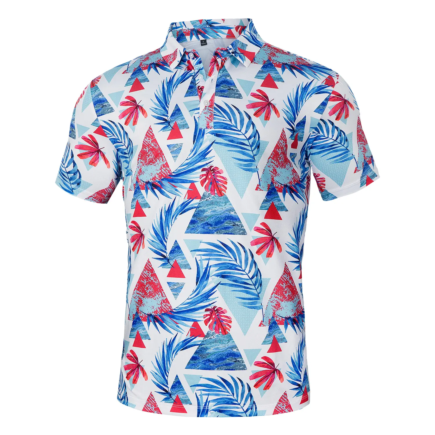 Camiseta de polo de golfe estampada para homens, moda masculina, manga curta, casual, golf, verão