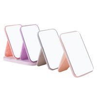Tragbare quadratische Wandbehang Reise Make-up stehend klappbar Kosmetik Kunststoff Desktop Tisch Schreibtisch Kosmetik Make-up Spiegel