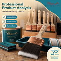 Pinceau mural personnalisé CHOPAND Premium à poils plats ultra-lisses pour la peinture murale intérieure et extérieure des villas de luxe