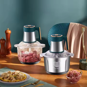 Hachoir à viande électrique 5L 500W en acier inoxydable à 6 lames pour la cuisine, petit modèle domestique, prix d'usine - Product Image 1